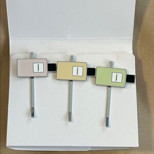 ✨Chanel Beauté Pastel Perfume Bottle Hair Pin Trio - NEW